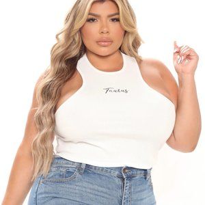 Taurus Sign Tank Top - White